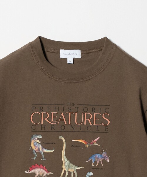 green label relaxing（グリーンレーベルリラクシング）の「ダイナソー Tシャツ / キッズ  100cm-130cm（Tシャツ/カットソー・キッズ・ブラウン系/ライトブルー/ダークグレー・130cm/100cm/120cm/110cm）」の10枚目の写真