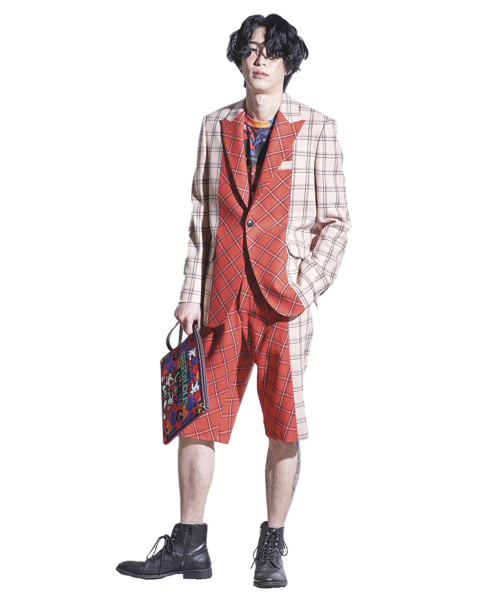 GREEDILOUS(グリディアス)の「チェックコンビジャケット(テーラードジャケット・メンズ・その他・S/M/L/XS)」の1枚目の写真
