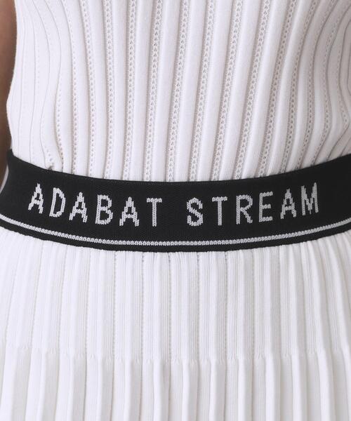 ADABAT STREAM（アダバットストリーム）の「ラインニットプリーツスカート（スカート・レディース・ブラック/グリーン系/ホワイト・42/40/38/36）」の17枚目の写真