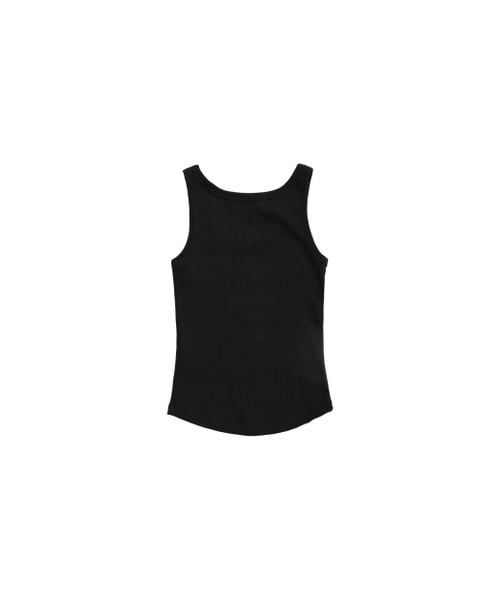 999HUMANITY(999ヒューマニティ)の「リブベーシックスリーブレス (ブラック)(Tシャツ/カットソー・レディース・その他・OS)」の2枚目の写真