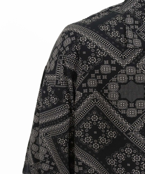 CAMBIO(カンビオ)の「mhs2628- Bandana Pattern Open Collar Shirts オープンカラーシャツ(S600526cmb)(シャツ/ブラウス・メンズ・ブラック・L/M/S)」の13枚目の写真