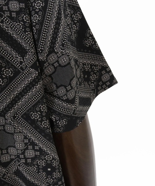CAMBIO(カンビオ)の「mhs2628- Bandana Pattern Open Collar Shirts オープンカラーシャツ(S600526cmb)(シャツ/ブラウス・メンズ・ブラック・L/M/S)」の14枚目の写真