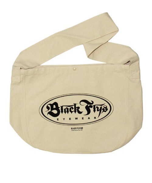 BLACK FLYS（ブラックフライズ）の「【BLACK FLYS】OVAL OG NEWS PAPER BAG（ショルダーバッグ・メンズ・ナチュラル/ブラック・20ﾘｯﾀｰ）」の2枚目の写真