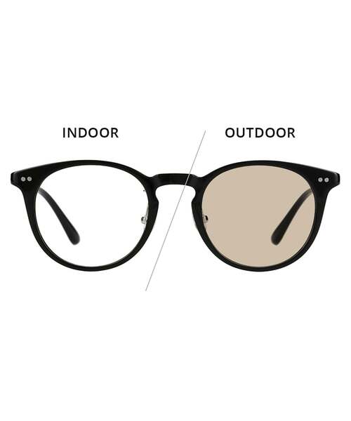 ボストン型 サングラス｜調光 紫外線で色が変わる 紫外線対策 UVカット