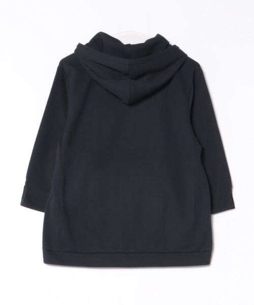 TAKA-Q（タカキュー）の「【ストレッチ 半端袖 カットアウター】タカキュー ワッフル ジャガード フルジップ 7分袖 パーカー（パーカー・メンズ・ライトグレー/ネイビー・X-LARGE/LARGE/MEDIUM）」の3枚目の写真