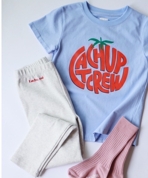 Catchup（ケチャップ）の「TOMATO グラフィックTシャツ（Tシャツ/カットソー・キッズ・ホワイト/ブルー・90㎝/110㎝/120㎝/130㎝/100㎝/140㎝/150cm）」の7枚目の写真