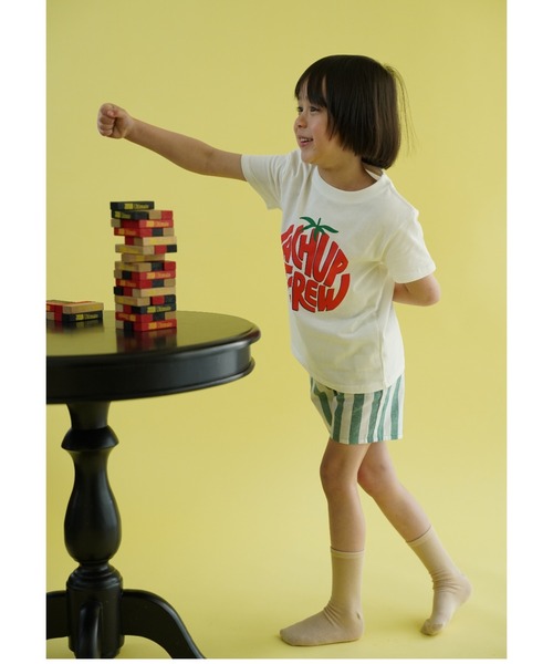 Catchup（ケチャップ）の「TOMATO グラフィックTシャツ（Tシャツ/カットソー・キッズ・ホワイト/ブルー・90㎝/110㎝/120㎝/130㎝/100㎝/140㎝/150cm）」の5枚目の写真
