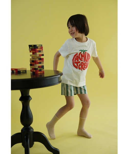 Catchup（ケチャップ）の「TOMATO グラフィックTシャツ（Tシャツ/カットソー・キッズ・ホワイト/ブルー・90㎝/110㎝/120㎝/130㎝/100㎝/140㎝/150cm）」の3枚目の写真