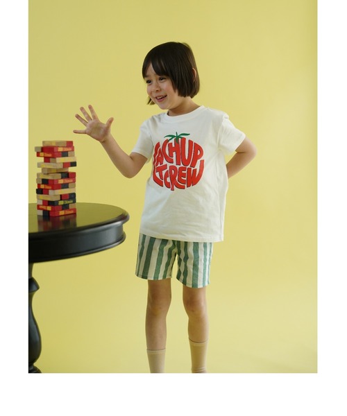 Catchup（ケチャップ）の「TOMATO グラフィックTシャツ（Tシャツ/カットソー・キッズ・ホワイト/ブルー・90㎝/110㎝/120㎝/130㎝/100㎝/140㎝/150cm）」の4枚目の写真