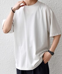 SHIPS any:〈洗濯機可能〉JAPAN MADE ライト ペーパー クルーネック Tシャツ◇