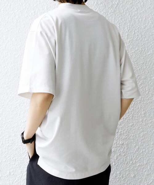 SHIPS any(シップス エニィ)の「SHIPS any:〈洗濯機可能〉JAPAN MADE ライト ペーパー クルーネック Tシャツ◇(Tシャツ/カットソー・メンズ・ホワイト/ライトグレー/ブラック・X-LARGE/LARGE/MEDIUM)」の21枚目の写真