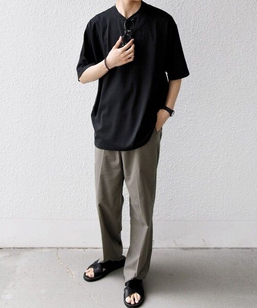 SHIPS any(シップス エニィ)の「SHIPS any:〈洗濯機可能〉JAPAN MADE ライト ペーパー クルーネック Tシャツ◇(Tシャツ/カットソー・メンズ・ホワイト/ライトグレー/ブラック・X-LARGE/LARGE/MEDIUM)」の19枚目の写真