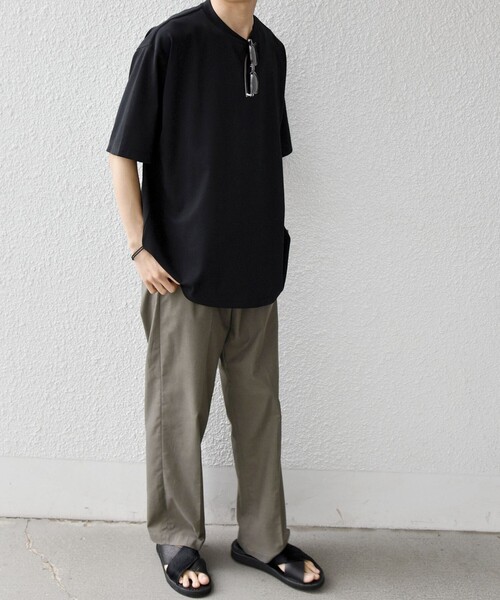 SHIPS any(シップス エニィ)の「SHIPS any:〈洗濯機可能〉JAPAN MADE ライト ペーパー クルーネック Tシャツ◇(Tシャツ/カットソー・メンズ・ホワイト/ライトグレー/ブラック・X-LARGE/LARGE/MEDIUM)」の18枚目の写真