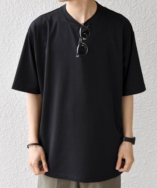 SHIPS any(シップス エニィ)の「SHIPS any:〈洗濯機可能〉JAPAN MADE ライト ペーパー クルーネック Tシャツ◇(Tシャツ/カットソー・メンズ・ホワイト/ライトグレー/ブラック・X-LARGE/LARGE/MEDIUM)」の17枚目の写真