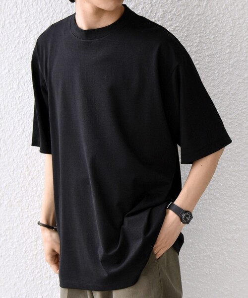 SHIPS any(シップス エニィ)の「SHIPS any:〈洗濯機可能〉JAPAN MADE ライト ペーパー クルーネック Tシャツ◇(Tシャツ/カットソー・メンズ・ホワイト/ライトグレー/ブラック・X-LARGE/LARGE/MEDIUM)」の16枚目の写真