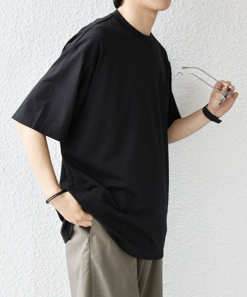 SHIPS any(シップス エニィ)の「SHIPS any:〈洗濯機可能〉JAPAN MADE ライト ペーパー クルーネック Tシャツ◇(Tシャツ/カットソー・メンズ・ホワイト/ライトグレー/ブラック・X-LARGE/LARGE/MEDIUM)」の15枚目の写真