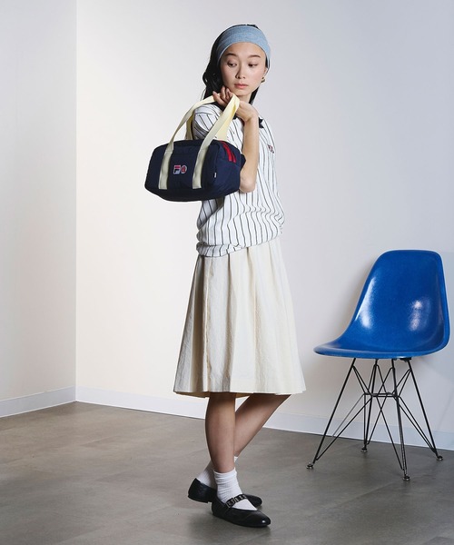 FILA(フィラ)の「【ROSE BUD別注】(FILA×ROSE BUD)BI-COLOR BOSTON BAG(ボストンバッグ・レディース・ネイビー・ONE SIZE)」の10枚目の写真