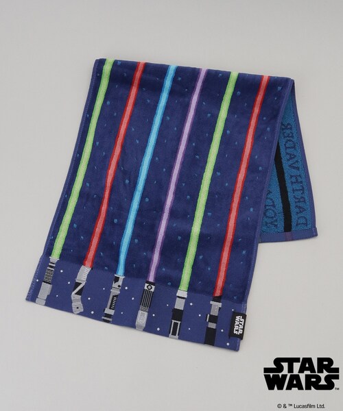 フェイスタオル ライトセーバーストライプ ＜STAR WARS スター