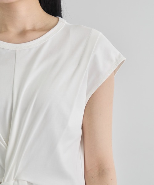 CITY TOKYO(シティトウキョウ)の「【CITY TOKYO/シティートウキョウ】Shoulder Tuck Twist Dress / ショルダータックツイストワンピース(ワンピース・レディース・ホワイト/ブラック/ブルー・1/2)」の17枚目の写真