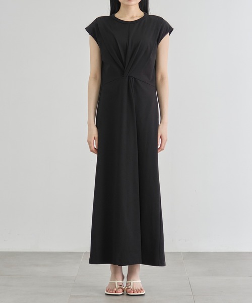 CITY TOKYO(シティトウキョウ)の「【CITY TOKYO/シティートウキョウ】Shoulder Tuck Twist Dress / ショルダータックツイストワンピース(ワンピース・レディース・ホワイト/ブラック/ブルー・1/2)」の13枚目の写真