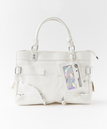 Chick（チック）の「2-Way Faux Leather Shoulder Bag with Card Pockets / カードポケット付き 2WAY フェイクレザー ショルダーバッグ（ショルダーバッグ）」