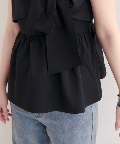 natural couture(ナチュラルクチュール)の「ビスチェドッキングトップス(Tシャツ/カットソー・レディース・ブルー/ブラック/ライトベージュ/グリーン系その他・FREE)」の10枚目の写真
