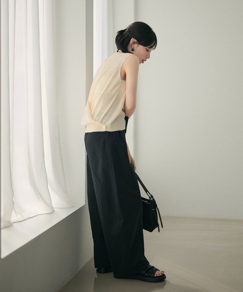LAULEN(ローレン)の「shirring volume sole sandals /シャーリングボリュームソールサンダル(サンダル・レディース・アイボリー/ブラック・23cm/24cm/25cm)」の14枚目の写真