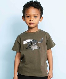 WASK | 【接触冷感】WASKマーク ブラッシュタッチ プリント Tシャツ (100~160cm)(Tシャツ/カットソー)