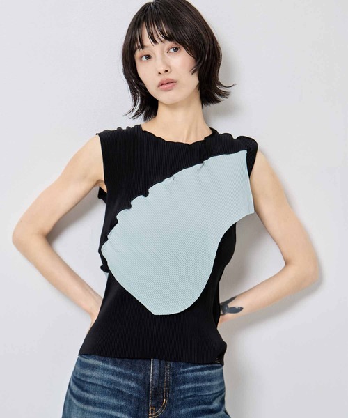 kotohayokozawa/コトハヨコザワ】TODO WAVE TOP *SLEEVELESS/トゥー