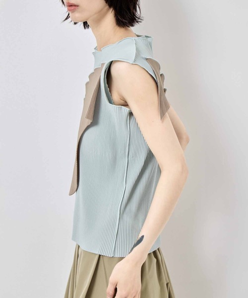 kotohayokozawa(コトハヨコザワ)の「【kotohayokozawa/コトハヨコザワ】TODO WAVE TOP *SLEEVELESS/トゥードゥウェーブトップスリーブレス(タンクトップ・レディース・ライトブルー/ホワイト/ブラック/ブラック系その他・FREE)」の18枚目の写真