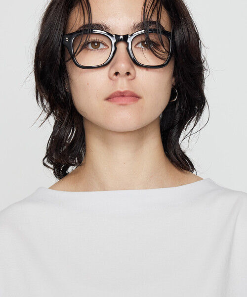 Gabardine K.T(ギャバジンケーティー)の「〔 +サイズ 〕 80ポンチ ゆったりプルオーバー(Tシャツ/カットソー・レディース・ブラック/ライトグレー・15号)」の8枚目の写真