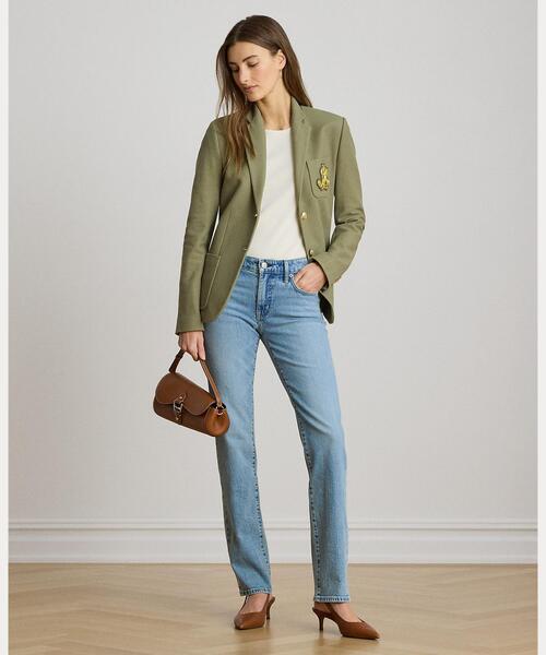 LAUREN RALPH LAUREN（ローレン ラルフ ローレン）の「ブリオン ジャカード ブレザー（テーラードジャケット・レディース・グリーン系2・XXS/XS/XL/S/M/L）」の8枚目の写真