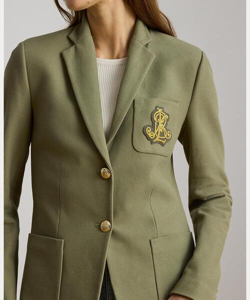 LAUREN RALPH LAUREN（ローレン ラルフ ローレン）の「ブリオン ジャカード ブレザー（テーラードジャケット・レディース・グリーン系2・XXS/XS/XL/S/M/L）」の6枚目の写真