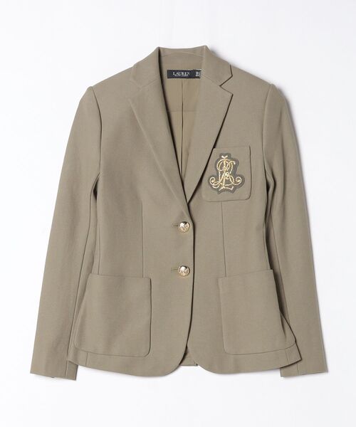 LAUREN RALPH LAUREN（ローレン ラルフ ローレン）の「ブリオン ジャカード ブレザー（テーラードジャケット・レディース・グリーン系2・XXS/XS/XL/S/M/L）」の4枚目の写真