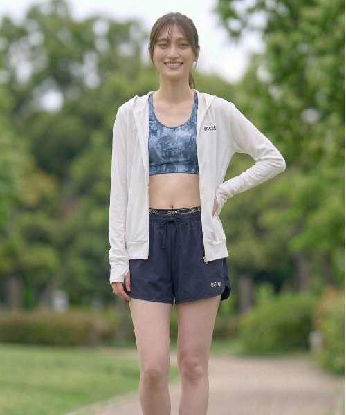 DISCUS ATHLETIC(ディスカス アスレチック)の「【DISCUS ATHLETIC/ディスカス アスレチック】水陸両用 UV接触冷感ダブルウエストボードショーツ(塩素対応/DRY/ストレッチ)(その他パンツ・レディース・ブラック/ネイビー/モカ・MEDIUM/LARGE)」の18枚目の写真