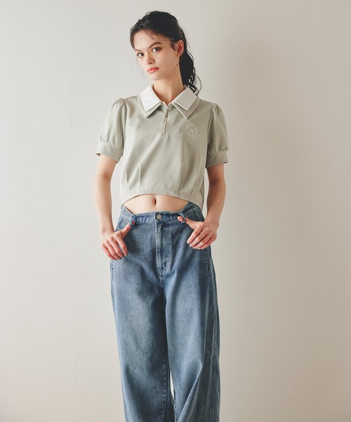 REDYAZEL（レディアゼル）の「【Vintage Denim Series】ヴィンテージウォッシュストレートデニム（デニムパンツ・レディース・ネイビー/ブルー・SMALL/MEDIUM）」の18枚目の写真