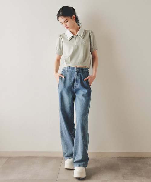 REDYAZEL（レディアゼル）の「【Vintage Denim Series】ヴィンテージウォッシュストレートデニム（デニムパンツ・レディース・ネイビー/ブルー・SMALL/MEDIUM）」の19枚目の写真