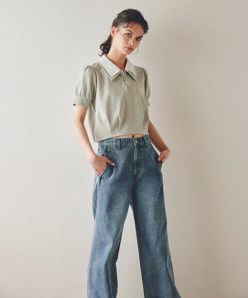 REDYAZEL（レディアゼル）の「【Vintage Denim Series】ヴィンテージウォッシュストレートデニム（デニムパンツ・レディース・ネイビー/ブルー・SMALL/MEDIUM）」の20枚目の写真