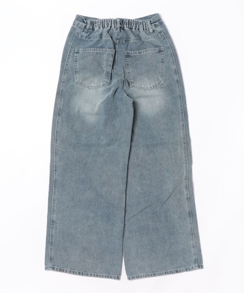 REDYAZEL（レディアゼル）の「【Vintage Denim Series】ヴィンテージウォッシュストレートデニム（デニムパンツ・レディース・ネイビー/ブルー・SMALL/MEDIUM）」の4枚目の写真