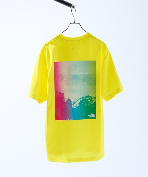 THE NORTH FACE(ザノースフェイス)の「【THE NORTH FACE / ザ・ノース・フェイス】TECHNICAL OUTDOOR TEE / テクニカルアウトドアTシャツ / デジタルアート / 半袖Tシャツ / ユニセックス(Tシャツ/カットソー・メンズ・ホワイト/ブラック/イエロー・M/L)」の14枚目の写真