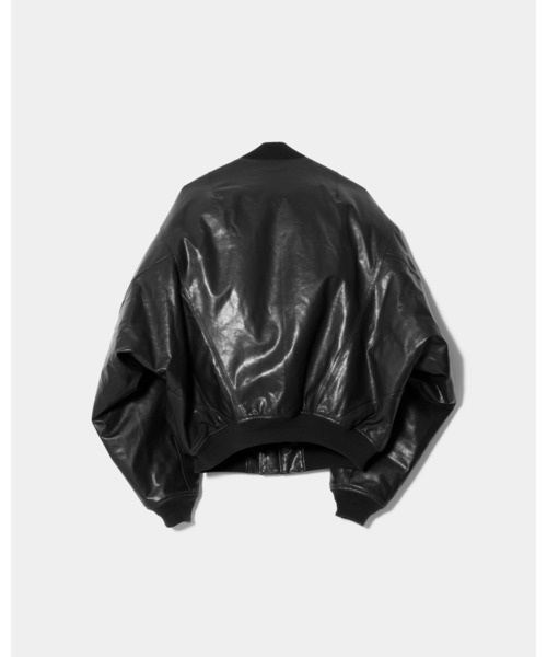 beautiful people(ビューティフルピープル)の「light lamb leatherfanshape MA-1 blouson beautiful peopleM(ブルゾン・メンズ・ブラック・38/40)」の8枚目の写真