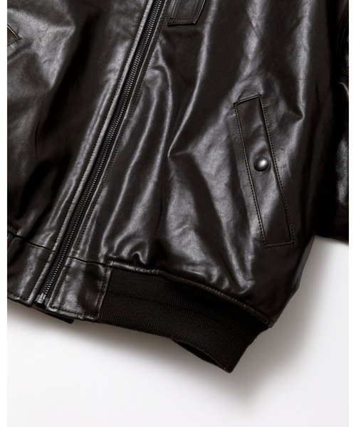 beautiful people(ビューティフルピープル)の「light lamb leatherfanshape MA-1 blouson beautiful peopleM(ブルゾン・メンズ・ブラック・38/40)」の10枚目の写真