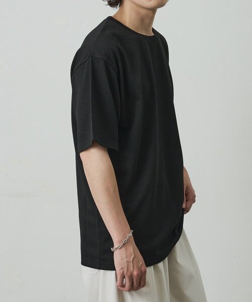 COLONY 2139(コロニートゥーワンスリーナイン)の「ナナメジャガード半袖Tシャツ(Tシャツ/カットソー・メンズ・ホワイト/ベージュ/ブラック・MEDIUM/LARGE)」の15枚目の写真