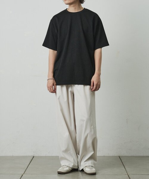 COLONY 2139(コロニートゥーワンスリーナイン)の「ナナメジャガード半袖Tシャツ(Tシャツ/カットソー・メンズ・ホワイト/ベージュ/ブラック・MEDIUM/LARGE)」の16枚目の写真