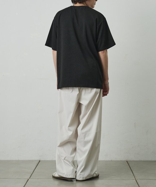 COLONY 2139(コロニートゥーワンスリーナイン)の「ナナメジャガード半袖Tシャツ(Tシャツ/カットソー・メンズ・ホワイト/ベージュ/ブラック・MEDIUM/LARGE)」の18枚目の写真