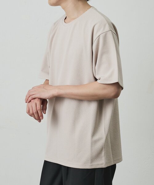 COLONY 2139(コロニートゥーワンスリーナイン)の「ナナメジャガード半袖Tシャツ(Tシャツ/カットソー・メンズ・ホワイト/ベージュ/ブラック・MEDIUM/LARGE)」の21枚目の写真
