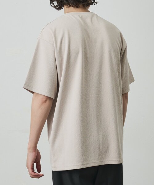 COLONY 2139(コロニートゥーワンスリーナイン)の「ナナメジャガード半袖Tシャツ(Tシャツ/カットソー・メンズ・ホワイト/ベージュ/ブラック・MEDIUM/LARGE)」の22枚目の写真