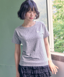 ガーデン刺繍半袖Tシャツ ACR701(メランジ)