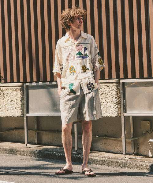 417 EDIFICE(フォーワンセブンエディフィス)の「ノルマンディーリネン ショーツ(その他パンツ・メンズ・カーキ/ベージュ/ブラック/アイボリー・MEDIUM/SMALL/LARGE)」の16枚目の写真