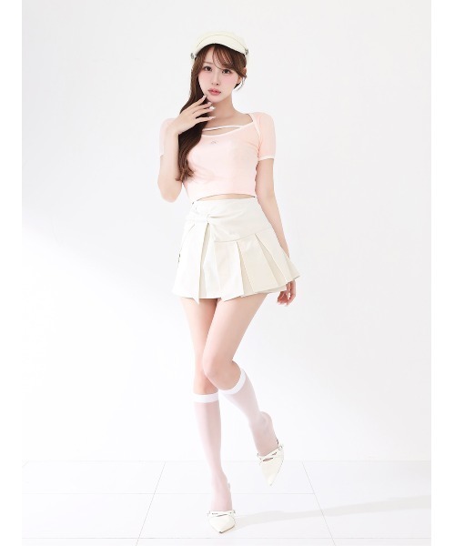 Darich（ダーリッチ）の「シグネチャーDRパイピングTシャツ（Tシャツ/カットソー・レディース・ホワイト/ピンク/ブラック・FREE）」の10枚目の写真